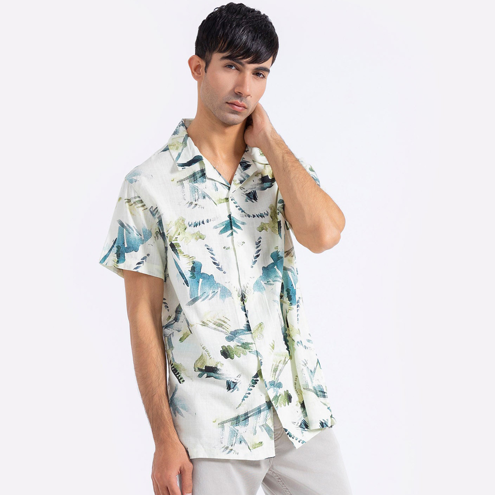 Custom Print Mens Hawaiian Resort Shirts